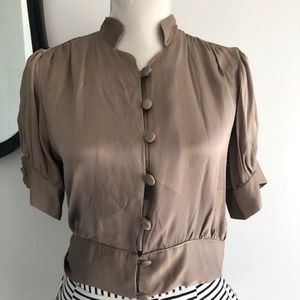 Midi 100% Silk Crop Top.